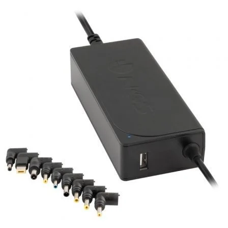 Ngs Cargador de portátil W-70W 70W automático 9 conectores voltaje 18.5-20V 1 USB